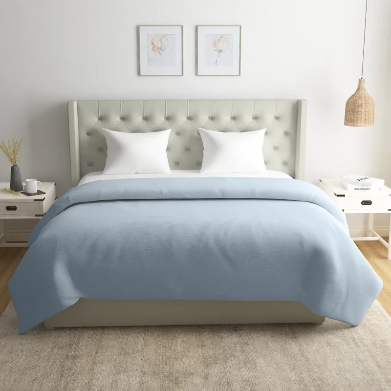 DWELL Royal Living Duvet Cover - 200 Thread Count - Grey, Size - Super King